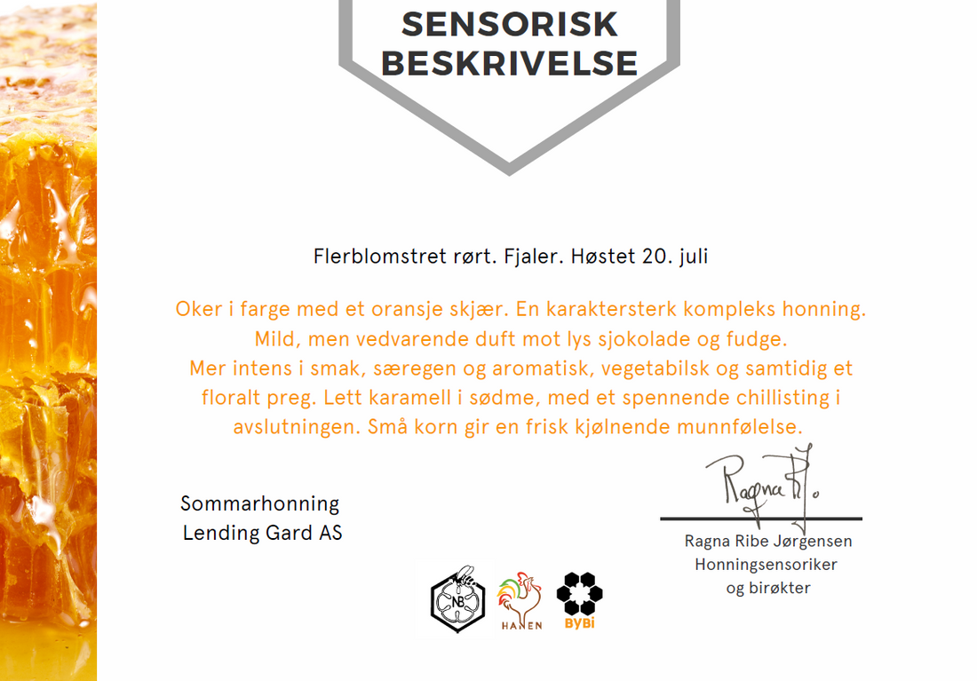 Sensorisk beskriving av sommarhonning 2025