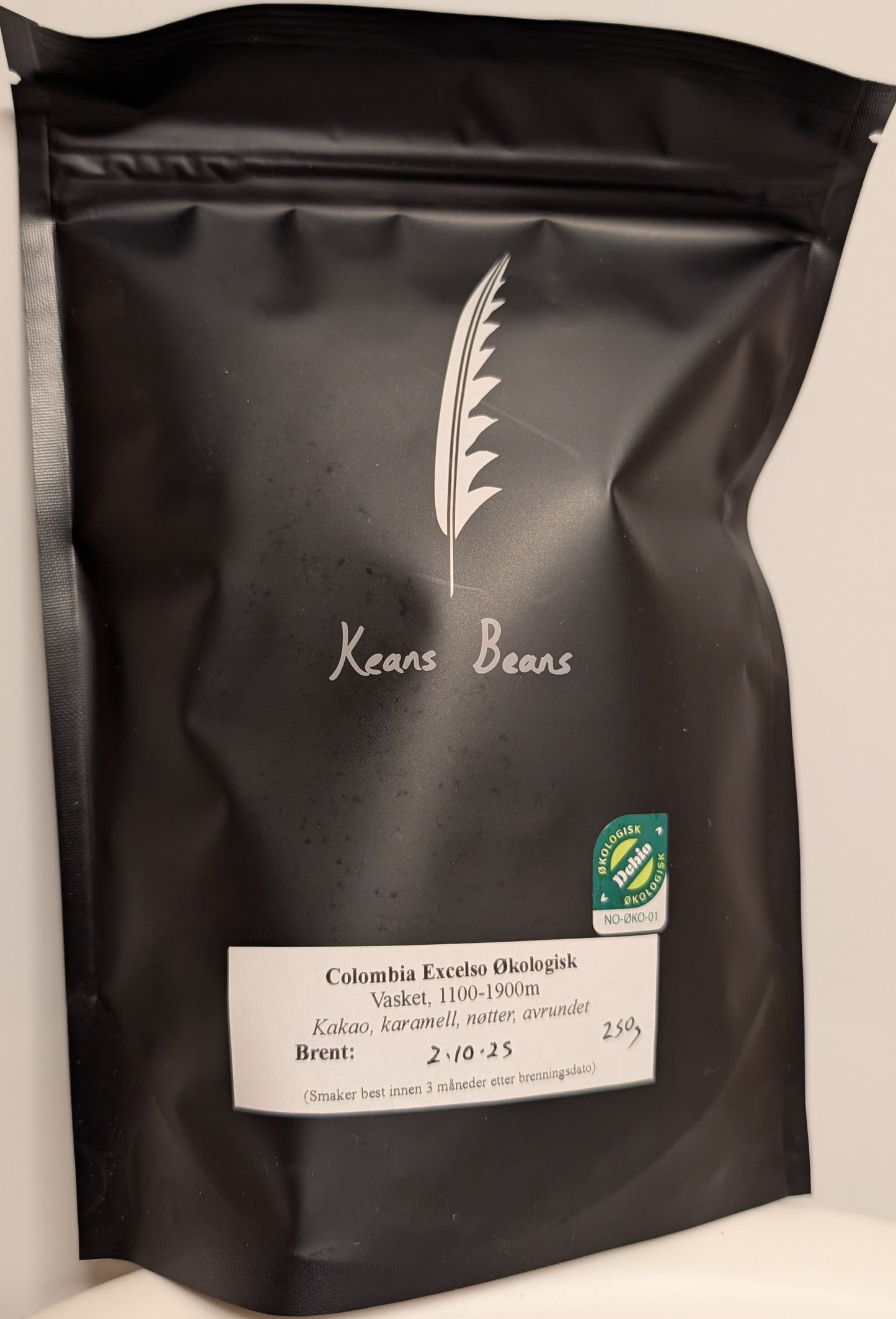 Colombia Excelso Økologisk, heile bønner